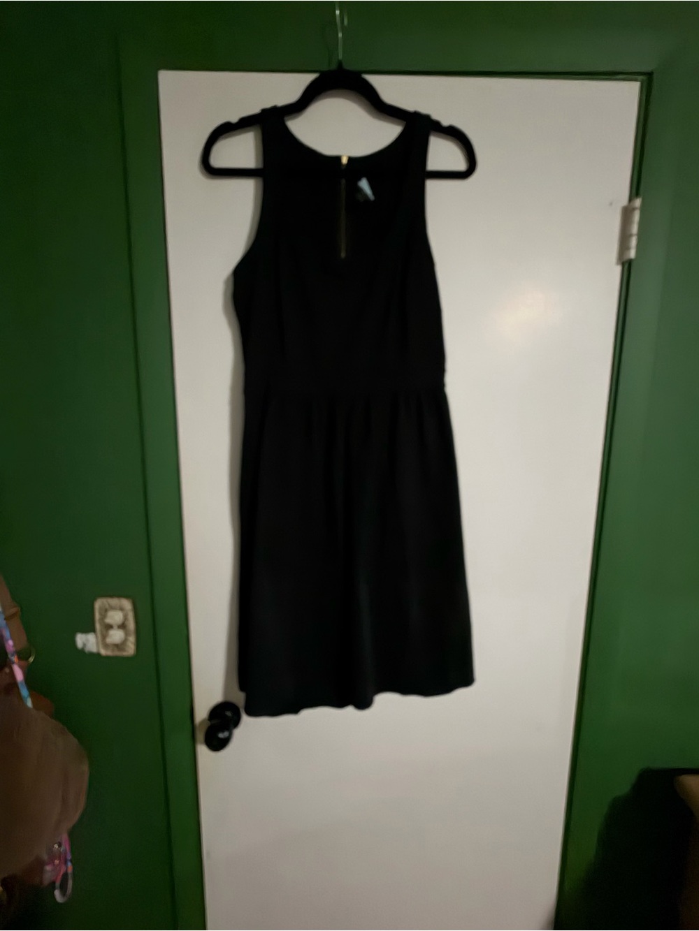 Cynthia Rowley Black Midi Sleeveless Dress with Rear Zip